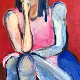 LADY IN RED
40" x 24"
Mixed Media